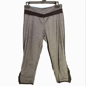 Kyodan 18" Dark Grey Athletic Capri Leggings - Small